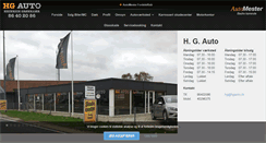 Desktop Screenshot of hgauto.dk