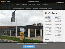 Tablet Screenshot of hgauto.dk